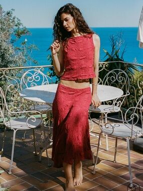 With Jean Maeve Top - Red